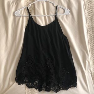 Small back camisole with open slit back